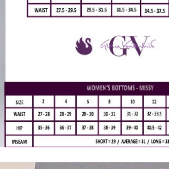 Gloria Vanderbilt Women's Amanda Capri Jeans Mauve Pink W28-29 NWT! - Picture 14 of 14